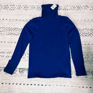 NWT - XS - J.Crew blue turtleneck
